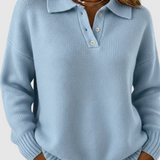 Olivia - Mekana pletena polo džempera