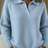 Olivia - Mekana pletena polo džempera