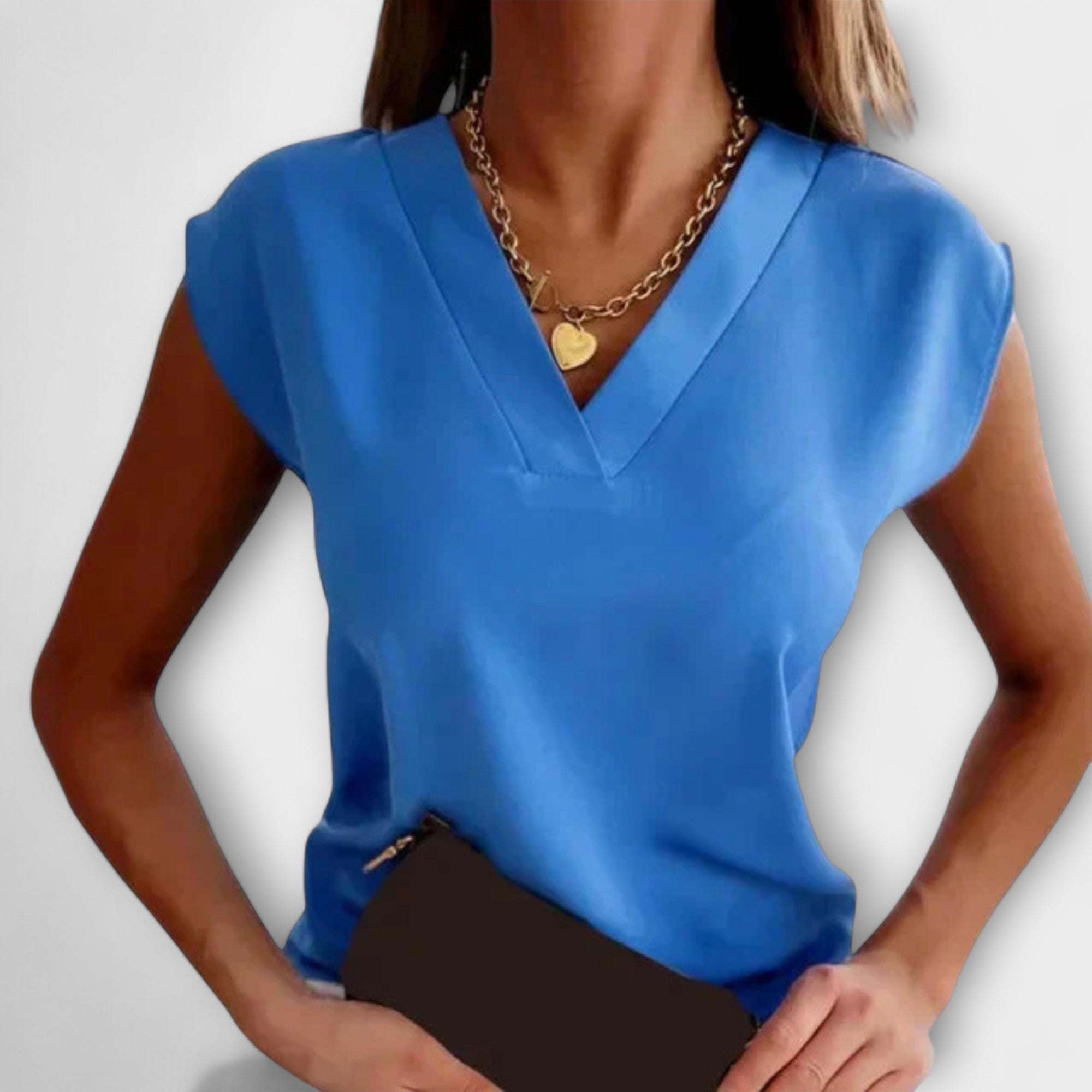 Eliška ™ ｜Ženska ljetna majica s V-izrezom i širokim rukavima