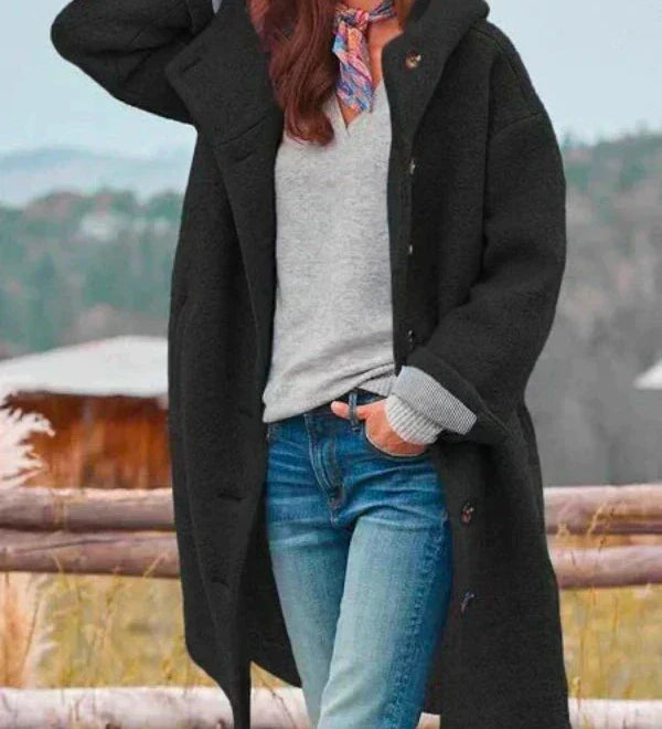 Amelie - Štýlový dlhý zimný kabát