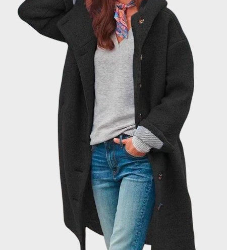 Alena™ ｜Jakna s dugmadima i kapuljačom