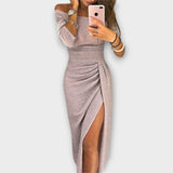 Lena ™ ｜ Elegantna haljina s otkrivenim ramenima