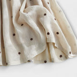 Daniela ™ ｜Razigrana suknja s tačkicama od pamuka i lana