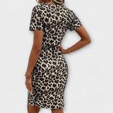 Gizela™ ｜Stilsko haljina sa leopard uzorkom