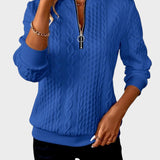 Alena™| Dámsky pletený sveter na zips