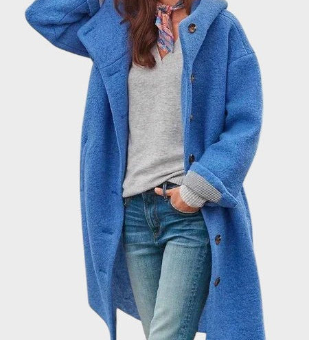 Alena™ ｜Jakna s dugmadima i kapuljačom