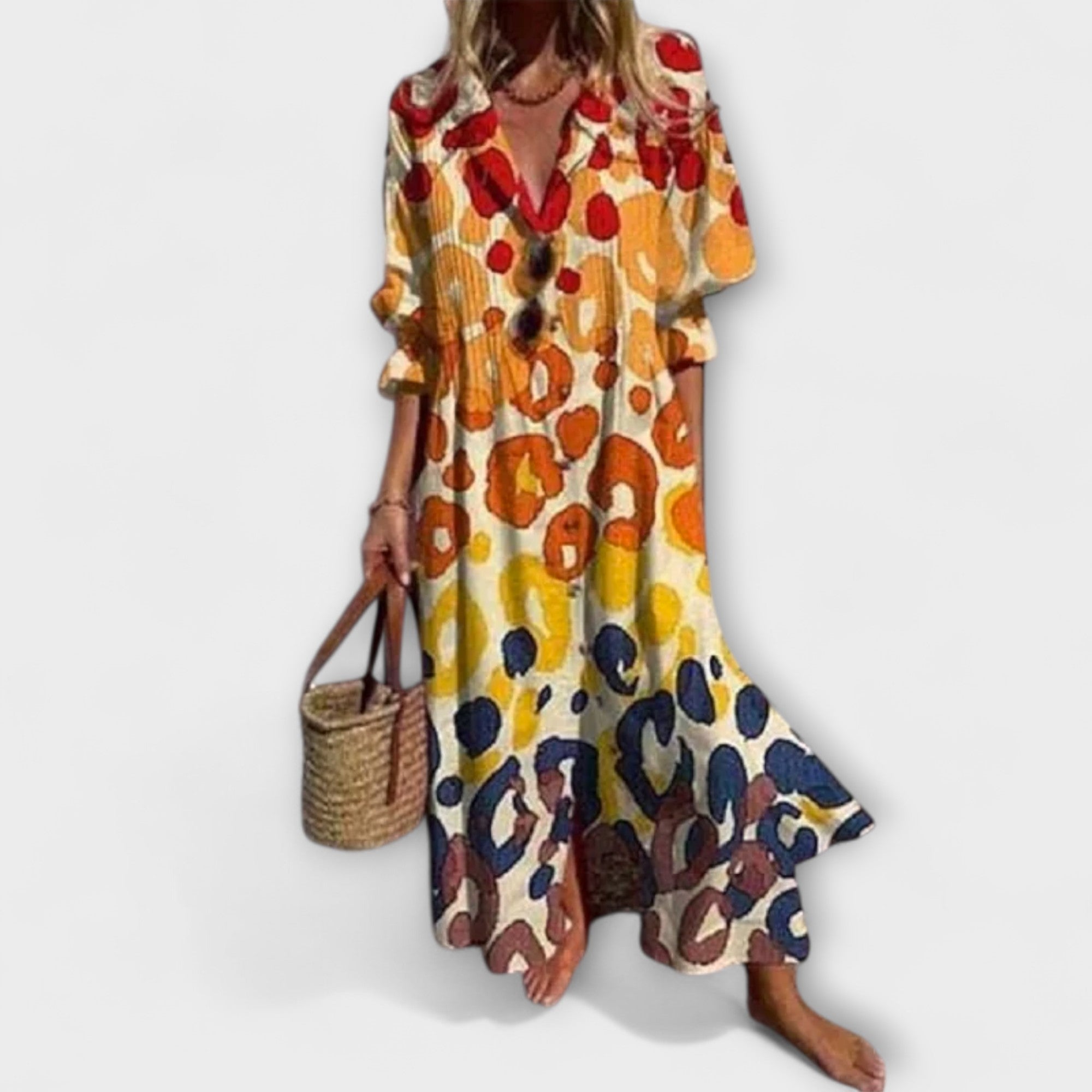 Lila™ ｜ Impresivna maksi haljina koja prekriva trbuh