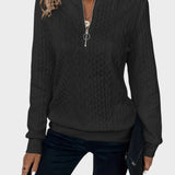 Alena™| Dámsky pletený sveter na zips