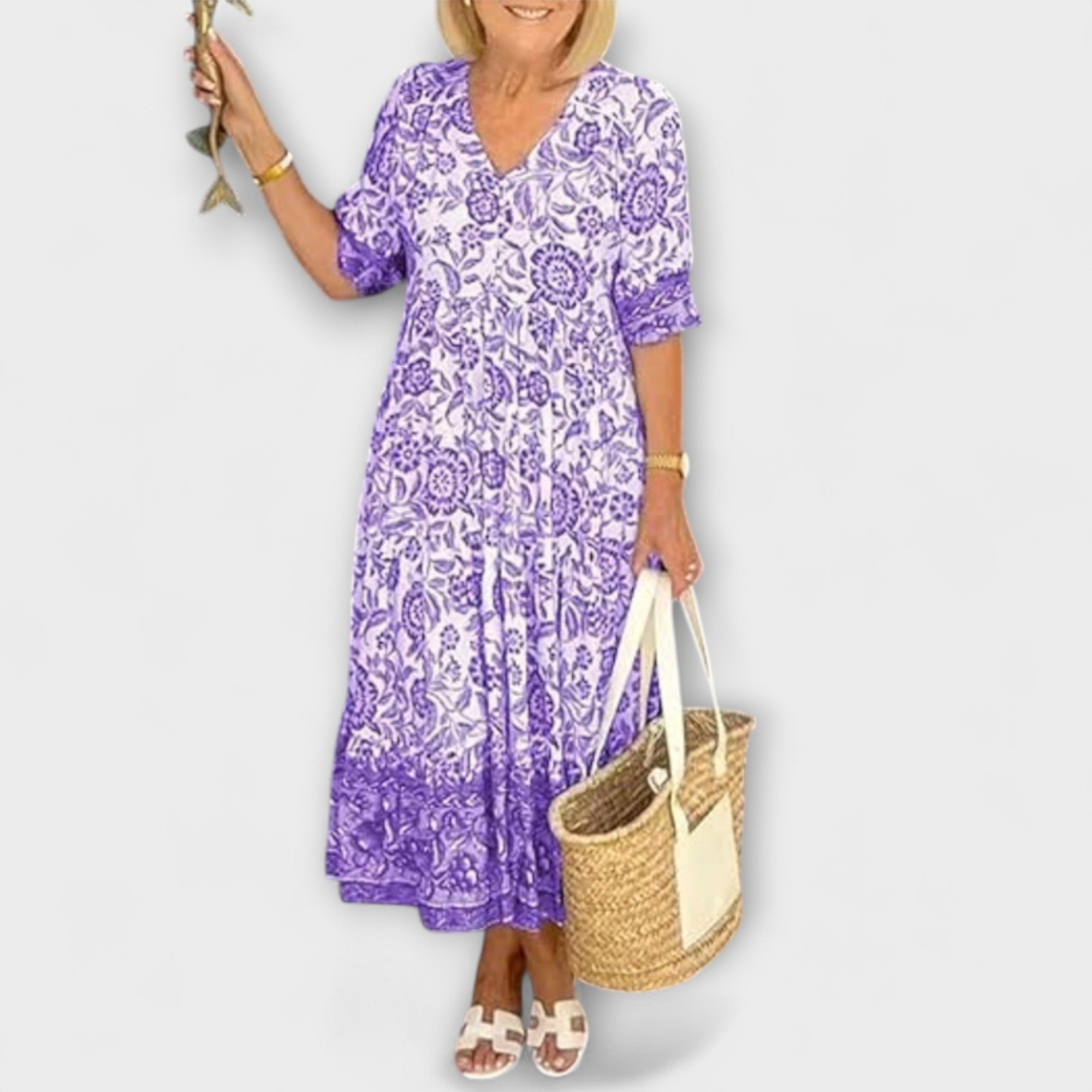 Caitlin ™ ｜ Šarmantna cvjetna haljina s laganim dizajnom