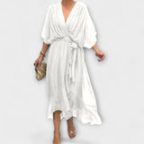 Amoura ™ ｜ Haljina od šifona s V-izrezom