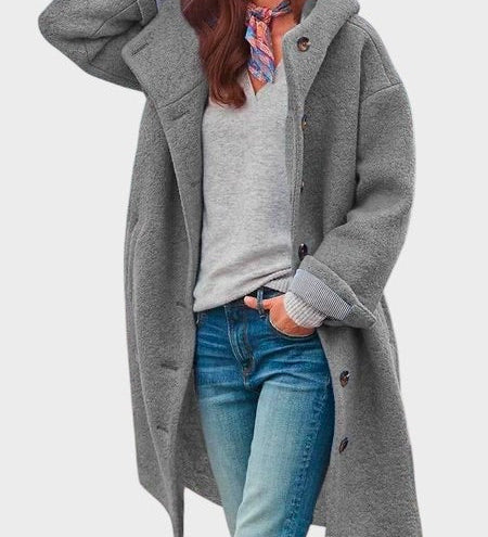 Alena™ ｜Jakna s dugmadima i kapuljačom